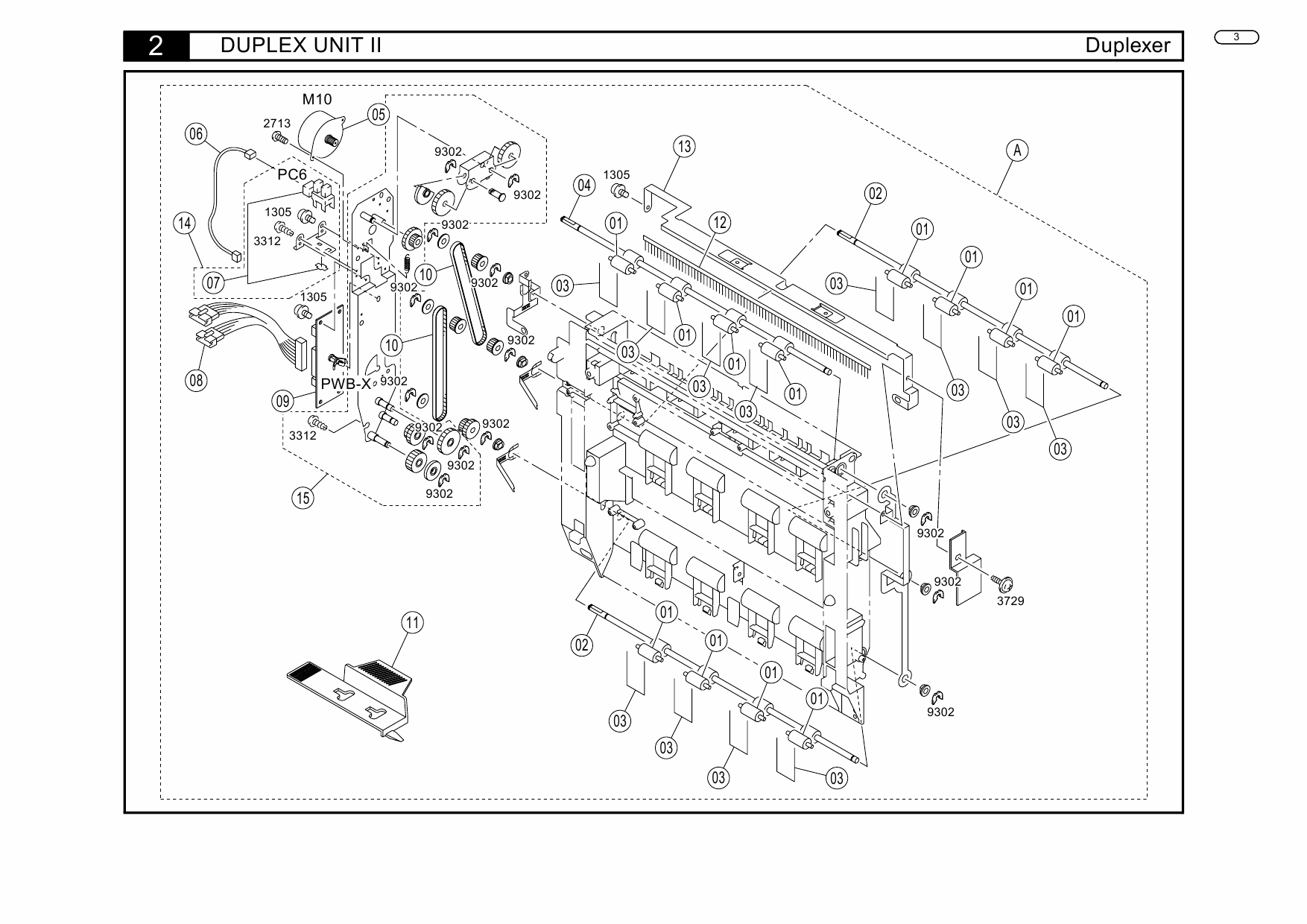 Konica-Minolta magicolor 7300 Duplexer Parts Manual-3